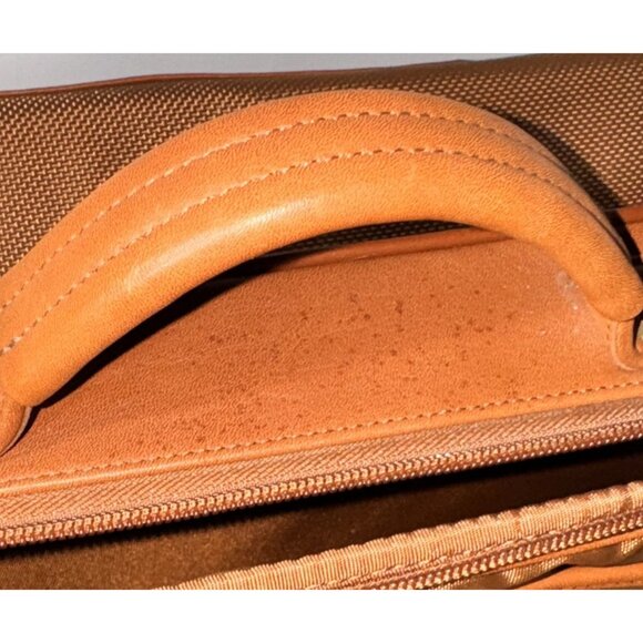 Vintage Coach Tan turn lock Leather Express Case Briefcase messenger Bag - Picture 2 of 16